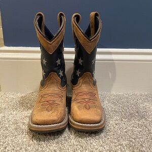 American flag Toddler boy size 9 boots